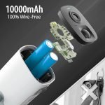 MPW Outdoor Surveillance Camera Battery 10000 mAh, 1080P Wireless Outdoor WLAN IP Camera with PIR Motion Sensor, 10 m IR Night Vision, IP65 Waterproof, 2-Way Audio, Spotlight, Cloud/SD Storage - Image 3