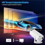 New upgraded HY300 Pro smart projecto LED Projector Android 11.0 WiFi 6 BT 5.0 Portable Home Theater Projector Durable and Convenient Automatic keystone correction - Image 2