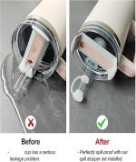6 Pcs Stanley Cup Accessories, Spill Stopper Set for Straw cover2.0, Food Grade Straw Cover Cap, Accessories Including Straw Cap, Fix Leak Stopper and Lid Spill Plug. - Image 5