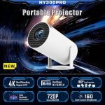 New upgraded HY300 Pro smart projecto LED Projector Android 11.0 WiFi 6 BT 5.0 Portable Home Theater Projector Durable and Convenient Automatic keystone correction - Image 5