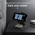 3 in 1 Magnetic Wireless Charging Station Portable Foldable Charging Stand Compact 3 in 1 Travel Charger 15W for iPhone 12-16 Series 2.5W for Apple Watch 5W for AirPods - Image 6