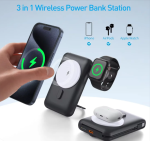 10000mAh Magnetic Power Bank Itian Qi2 15w Foldable 20W PD 3 in 1 Wireless Charging Station Battery for Apple and Apple Watch - Image 6