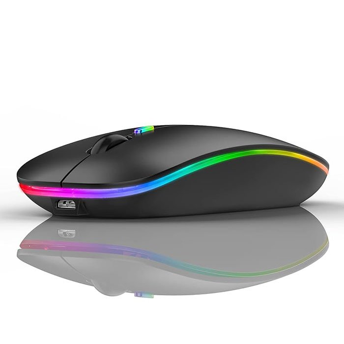51UHJVrdlJL._UF894,1000_QL80_ Rechargeable Wireless Mouse, Ergonomic Bluetooth Mouse, 7 Colors Backlit Silent 3DPI Computer Mouse with 2.4GHz USB Receiver - Image 1