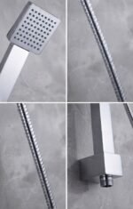 Chrome Shower Riser Rail, Shower Head and 1.5m hose - Image 6