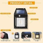 Fend 888 Solar Interaction Wall Lamp With 800LM Brightness 1800 mAh Battery Motion Sensor and Waterproof (Pack o 7) - Image 6