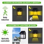 Fend 888 Solar Interaction Wall Lamp With 800LM Brightness 1800 mAh Battery Motion Sensor and Waterproof (Pack o 7) - Image 5