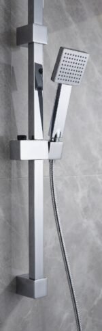 Chrome Shower Riser Rail, Shower Head and 1.5m hose - Image 4