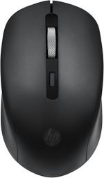 S1000 Plus Wireless USB Mouse, 2.4GHz Wireless Dongle, Up to 1600 DPI, Optical Sensor, Ambidextrous Design, Silent Clicks BlackBlack
