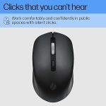 S1000 Plus Wireless USB Mouse, 2.4GHz Wireless Dongle, Up to 1600 DPI, Optical Sensor, Ambidextrous Design, Silent Clicks BlackBlack - Image 3