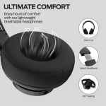 Monster Mission 100 Bluetooth Headphones, On Ear Headphones with Immersive Bass, Crystal Clear Call, 40H Playtime, Bluetooth 5.4, Comfortable Fit Wireless Headset for Travel Work - Image 7