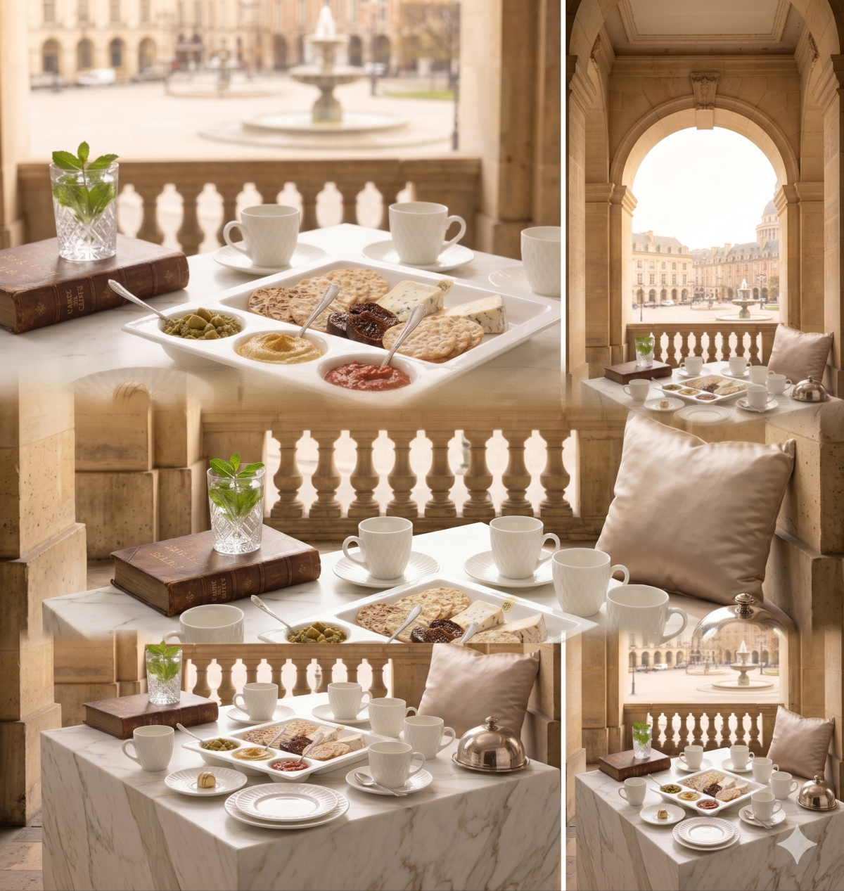 Hebena The Artisan Lattice: 12-Piece Fine Porcelain Espresso Set - Image 3