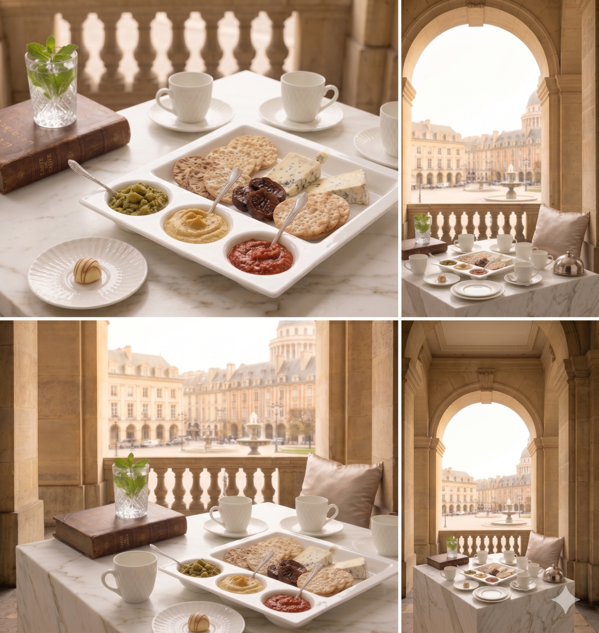 Hebena The Artisan Lattice: 12-Piece Fine Porcelain Espresso Set - Image 4