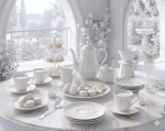 The Parisian Morning: 6-Piece Fine Porcelain Coffee Set - Image 2