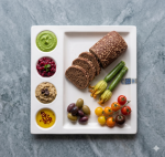 Hebena Artisan Segmented Ceramic Mezze Platter - Image 5