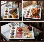 Hebena Artisan Segmented Ceramic Mezze Platter - Image 4