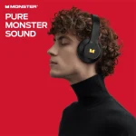 Monster Mission 100 Bluetooth Headphones, On Ear Headphones with Immersive Bass, Crystal Clear Call, 40H Playtime, Bluetooth 5.4, Comfortable Fit Wireless Headset for Travel Work - Image 5