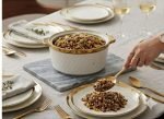 Hebena Luxury 3-Piece Fine Ceramic Serving Set ​Elegant Design: - Image 3