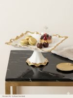 Hebena The Royal Scalloped Porcelain Pedestal Stand - Image 2