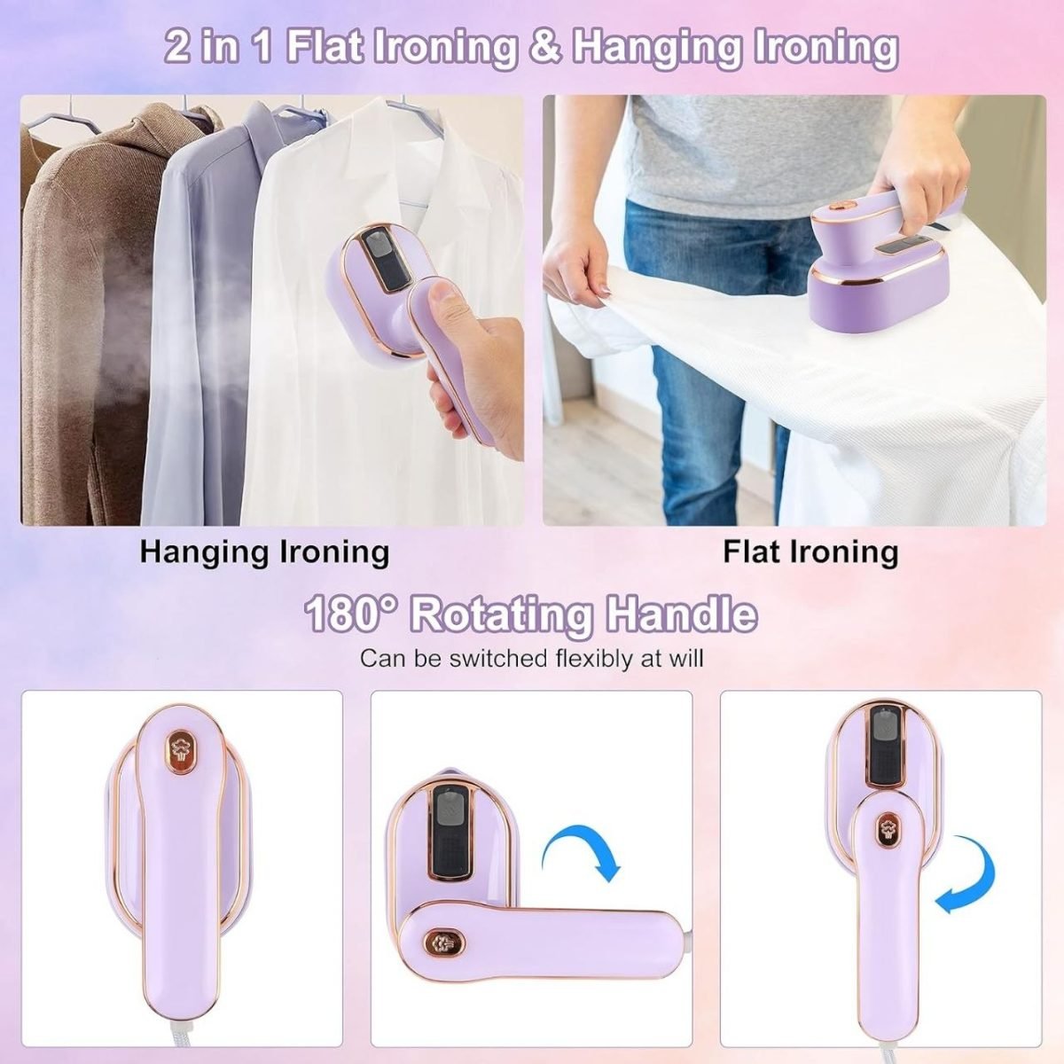 he LuxeSteam Handheld Ironing Machine (Model YD06) - Image 3