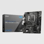 MSI PRO H610M-G WIFI DDR4 Motherboard, Micro-ATX - Supports Intel 12th Gen Core Processors, LGA 1700-2 x DIMMs (3200MHz), 1x PCIe 4.0 x16 slot, 1 x M.2 Gen3