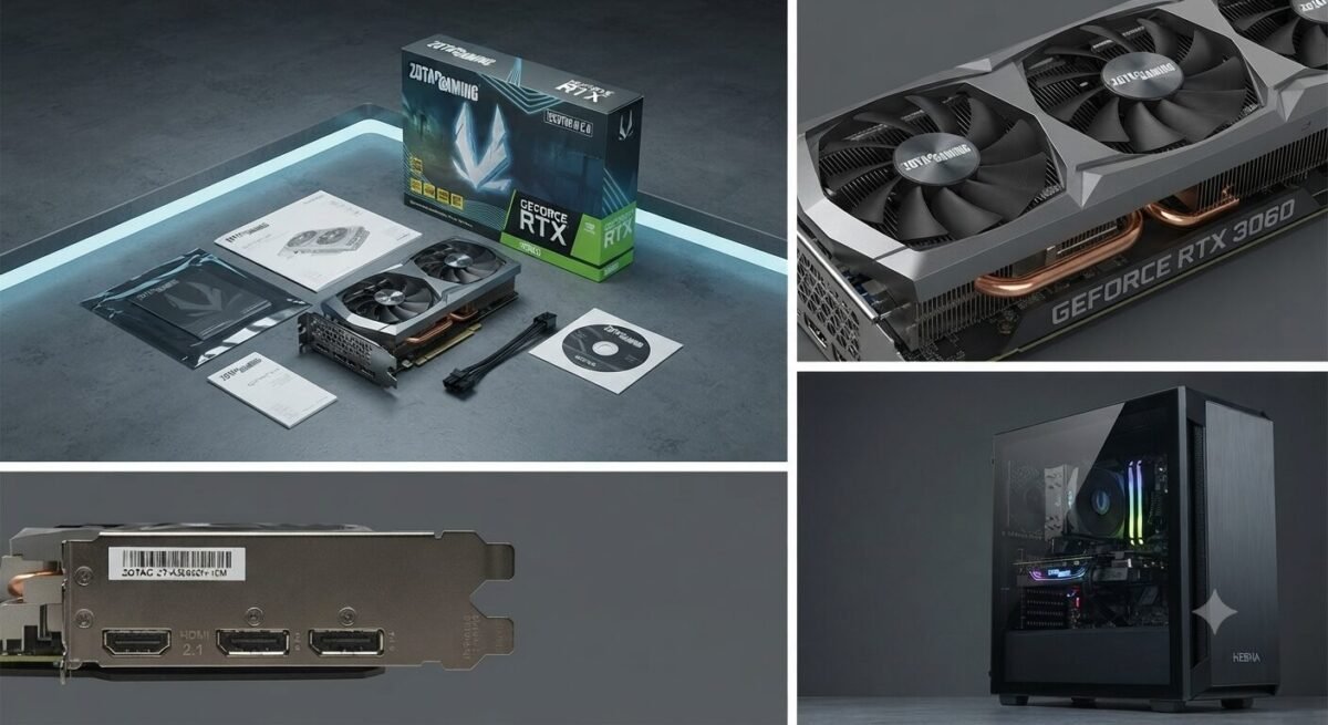 ZOTAC VGA RTX3060 Twin Edge OC 12G (GDDR6, HDMI 2.1, 3xDP 1.4a) (RTX 3060 Twin Edge OC) - Image 9
