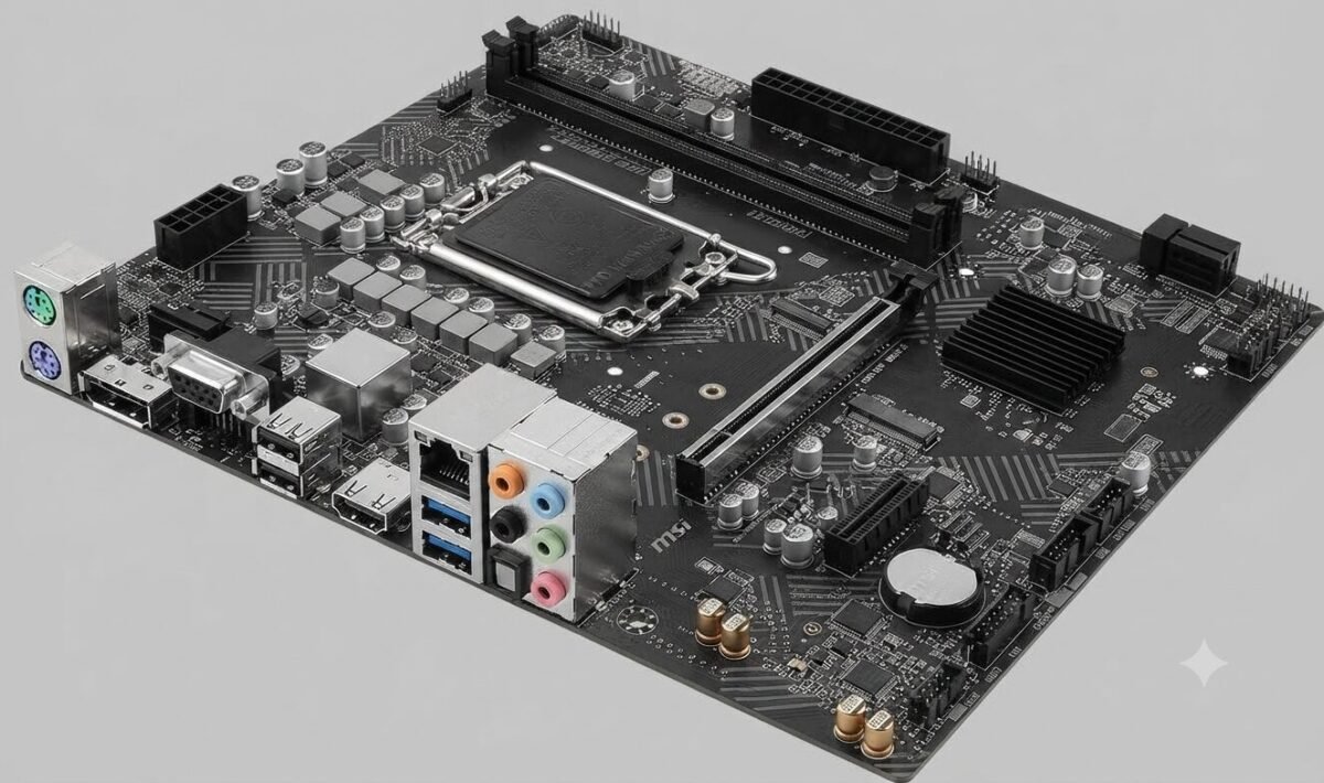 MSI PRO H610M-G WIFI DDR4 Motherboard, Micro-ATX - Supports Intel 12th Gen Core Processors, LGA 1700-2 x DIMMs (3200MHz), 1x PCIe 4.0 x16 slot, 1 x M.2 Gen3 - Image 3