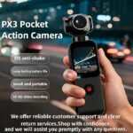 5K HD Handheld Camcorder, Pocket Vlogging Camera with 270° Rotation | 16MP Photo, WiFi, Touchscreen,Fill Light, Autofocus & EIS for Travel,Biking and POV Sports & Vlog (128G) - Image 5